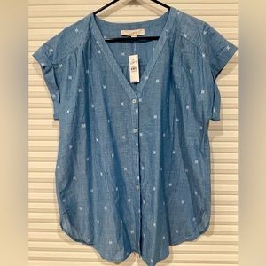 Loft short-sleeve button-up